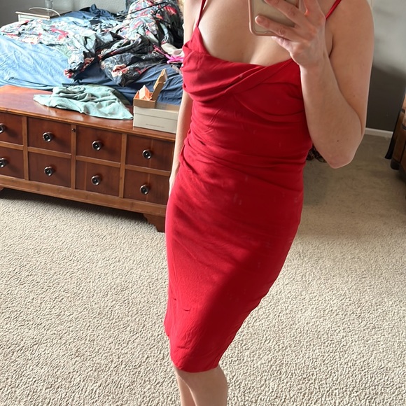 Beautiful red vintage dress - Picture 2 of 5